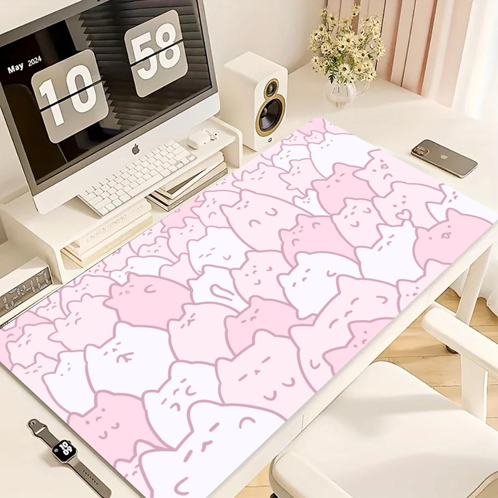 Desk Setup Art - لوحة ماوس للألعاب، بساط مكتب كبير،
