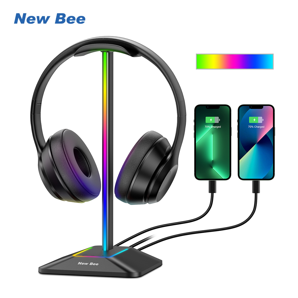 Gaming Setup Desk - جديد Bee Z8 RGB سماعات حامل