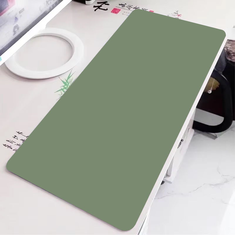 Desk Setup Ideas - لوحة ماوس ألعاب باللون الأخضر الصلب،