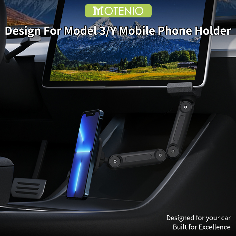 Dual Phone Holder - حامل هاتف مغناطيسي لاسلكي قابل للطي