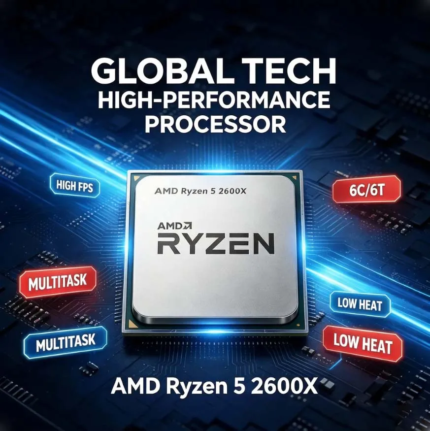 Amd Cpu Ryzen 5 - معالج AMD Ryzen 5 2600X سداسي