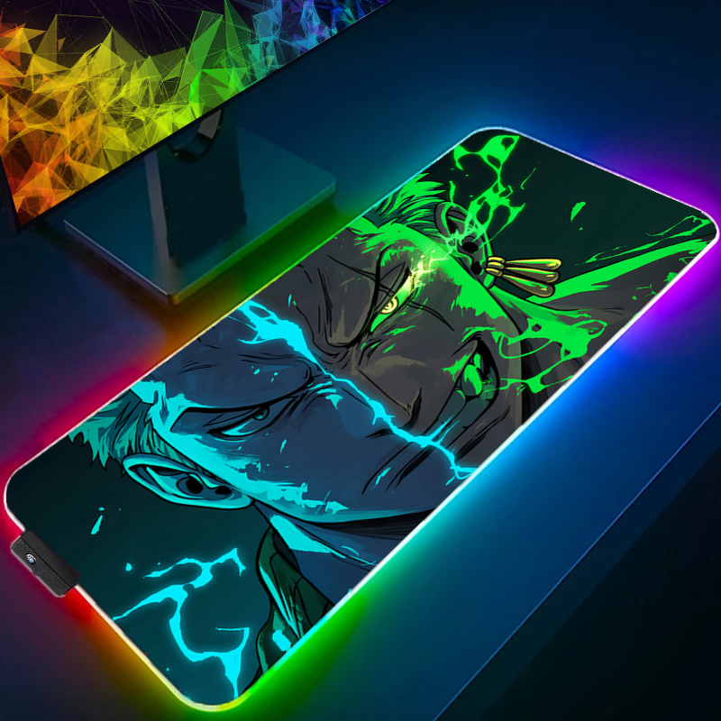 Desk Setup Rug - قطعة واحدة زورو ماوس الوسادة RGB