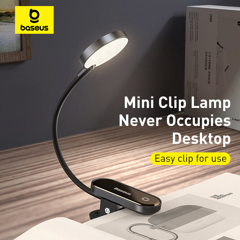 Desk Setup Ideas - Baseus مصباح مكتبي محمول LED مشبك