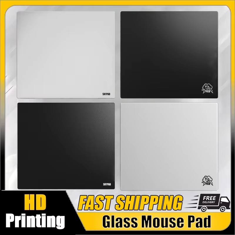 Desk Setup Black - لوحة ماوس زجاجية للألعاب Skypad SORA