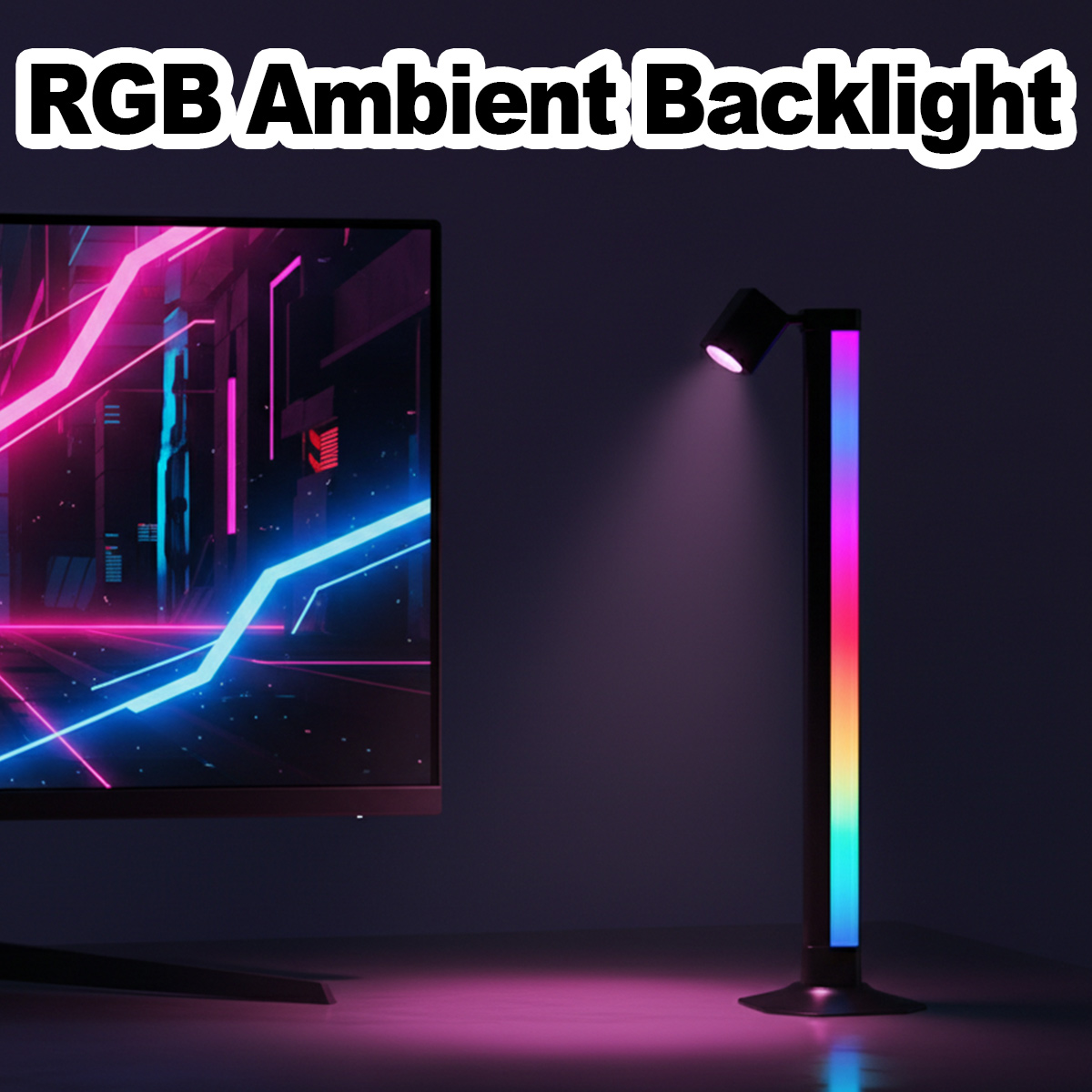 Desk Setup Art - شريط إضاءة ذكي LED RGB متزامن