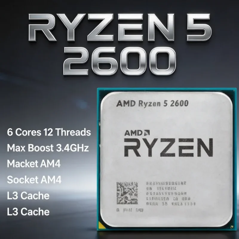 معالج AMD Ryzen 5 2600 R5 2600 - مراجعة Amd Cpu Ryzen 5 وسعره