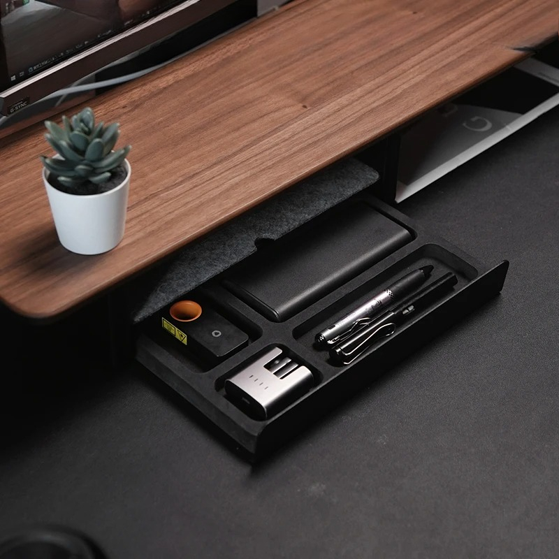 حامل شاشة ممتاز مع أدراج، رف م - مراجعة Desk Setup Workspace وسعره