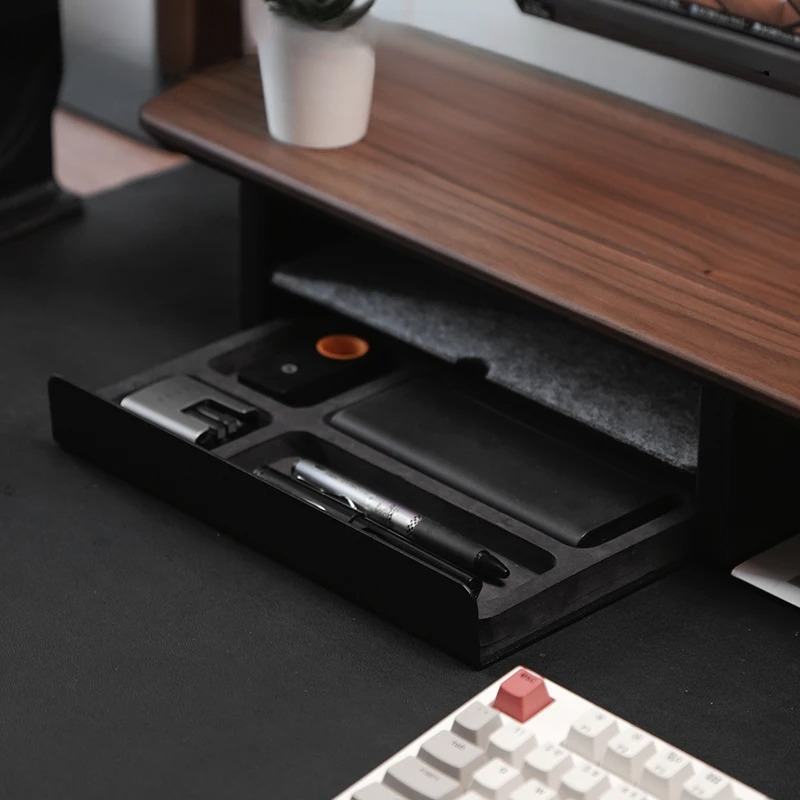 حامل شاشة ممتاز مع أدراج، رف م - مراجعة Desk Setup Workspace وسعره