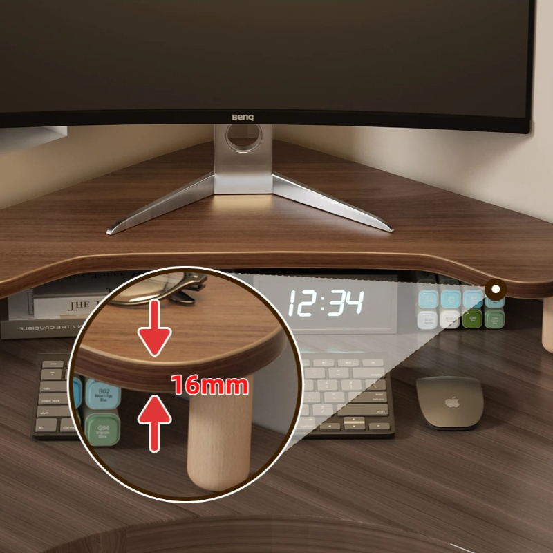 حامل كمبيوتر زاوي، رافع شاشة م - مراجعة Monitor Riser Wood وسعره