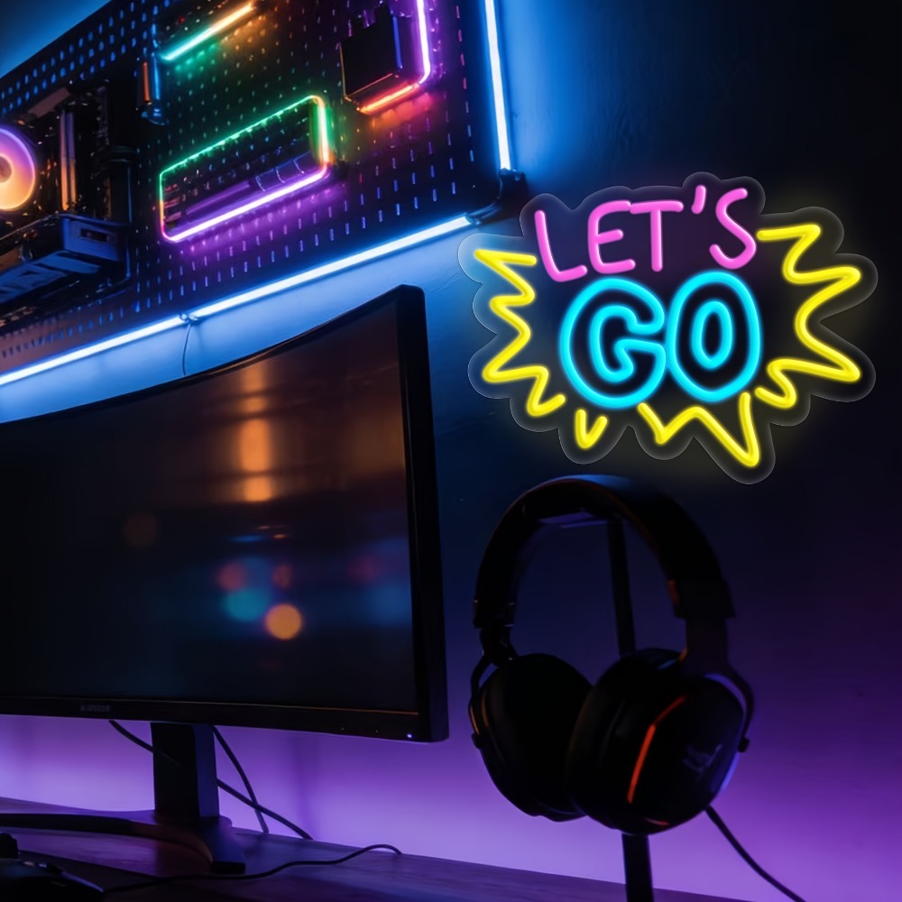 لافتة نيون LED متعددة الألوان  - مراجعة Desk Setup Inspiration وسعره