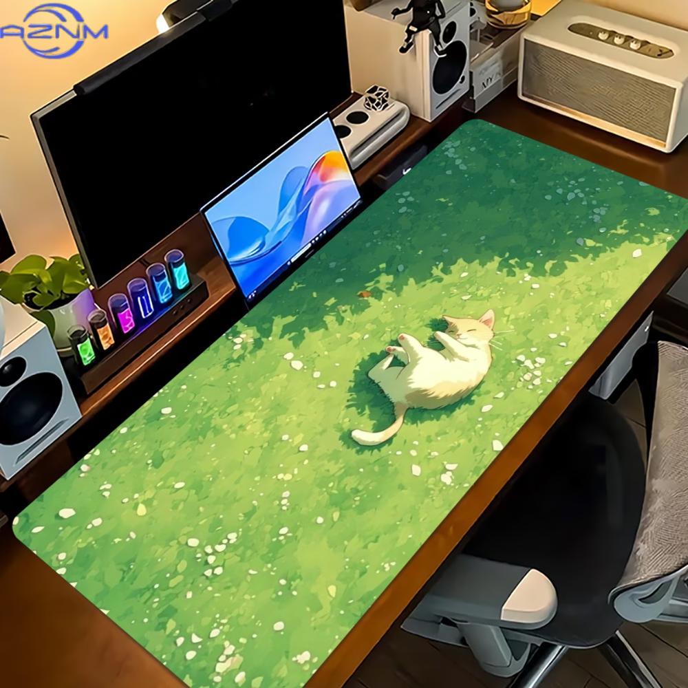 بساط ماوس ألعاب كبير بتصميم قط - مراجعة Desk Setup With Laptop وسعره
