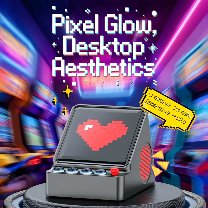 مكبر صوت محمول بشاشة LED قابلة - مراجعة Desk Setup Diy وسعره