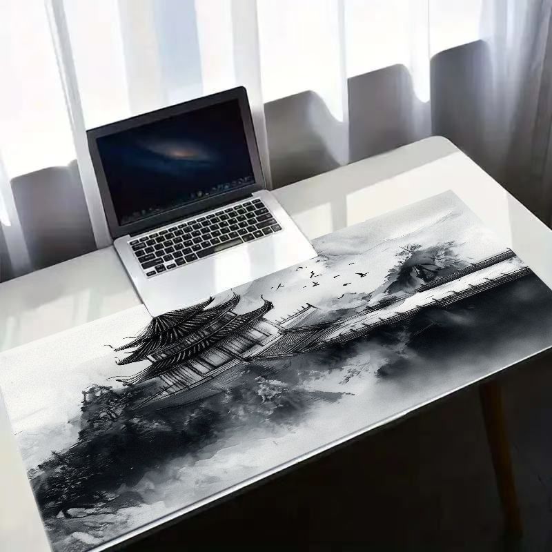 سجادة مكتب ألعاب بتصميم سحابة  - مراجعة Desk Setup Art وسعره