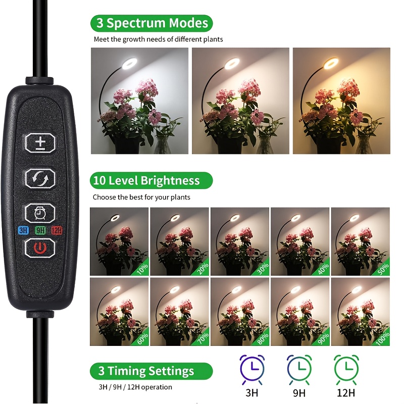 مصباح LED للنمو النباتي والقرا - مراجعة Desk Setup Plant وسعره