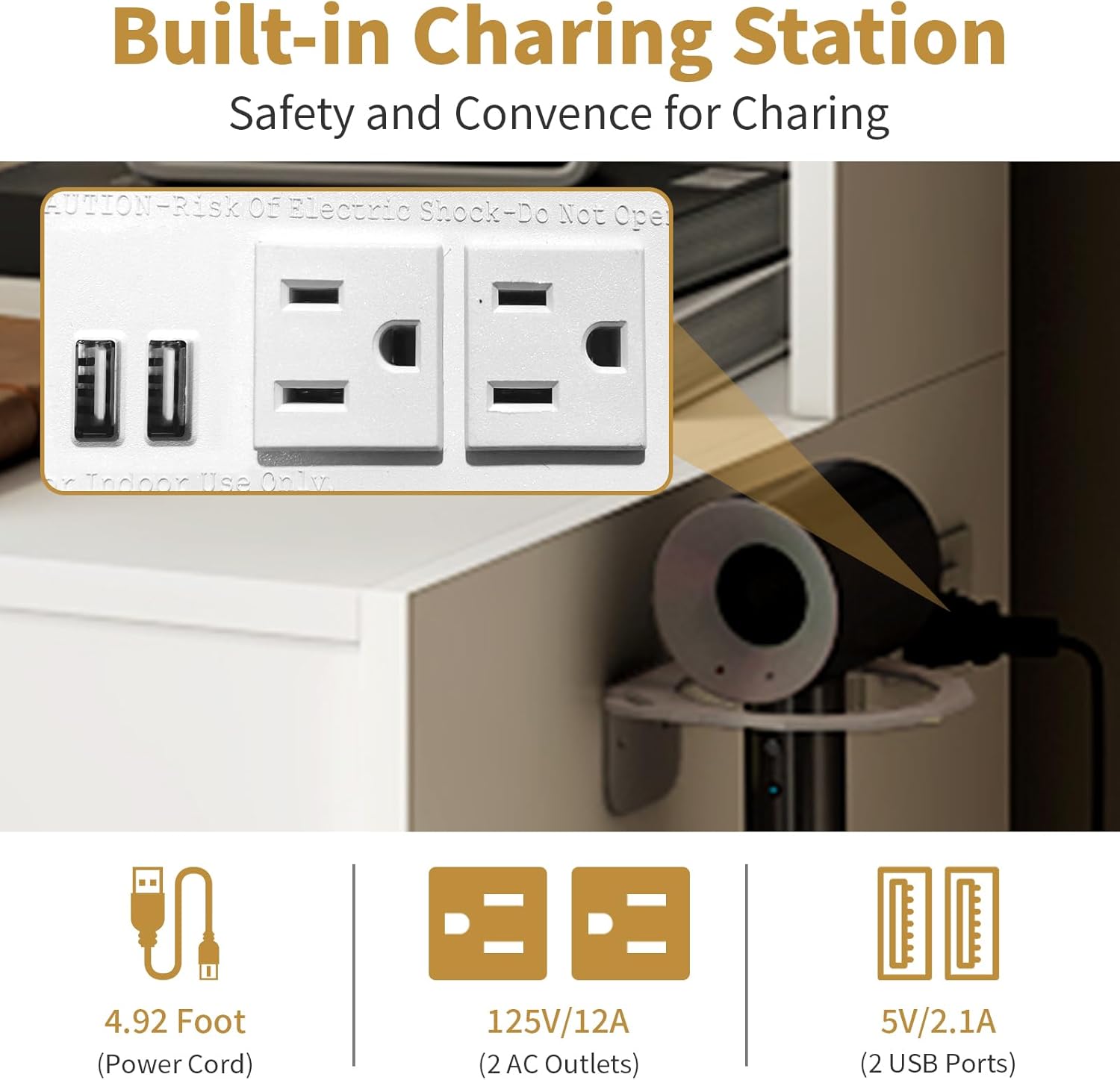 مكتب زينة 3 في 1 مع مرآة مضاءة - مراجعة Desk Setup Charging Station وسعره