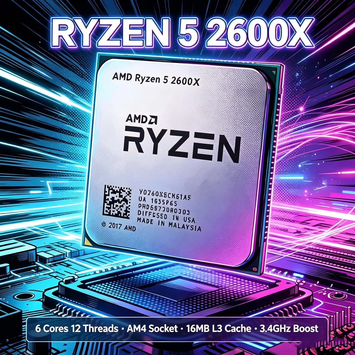 معالج AMD Ryzen 5 2600X بسرعة  - مراجعة Amd Cpu Ryzen 5 وسعره