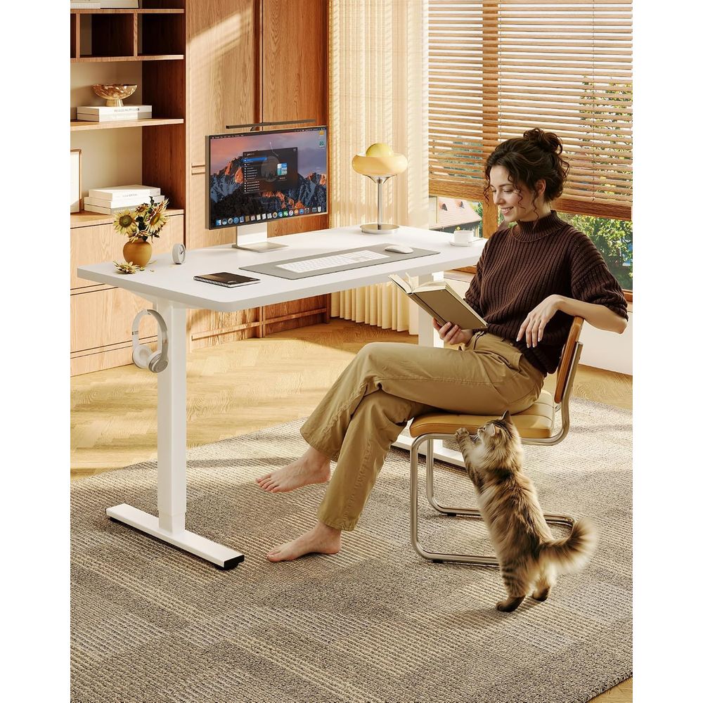 EN1 مكتب واقف من قطعة واحدة مق - مراجعة Desk Setup With 2 Monitors وسعره