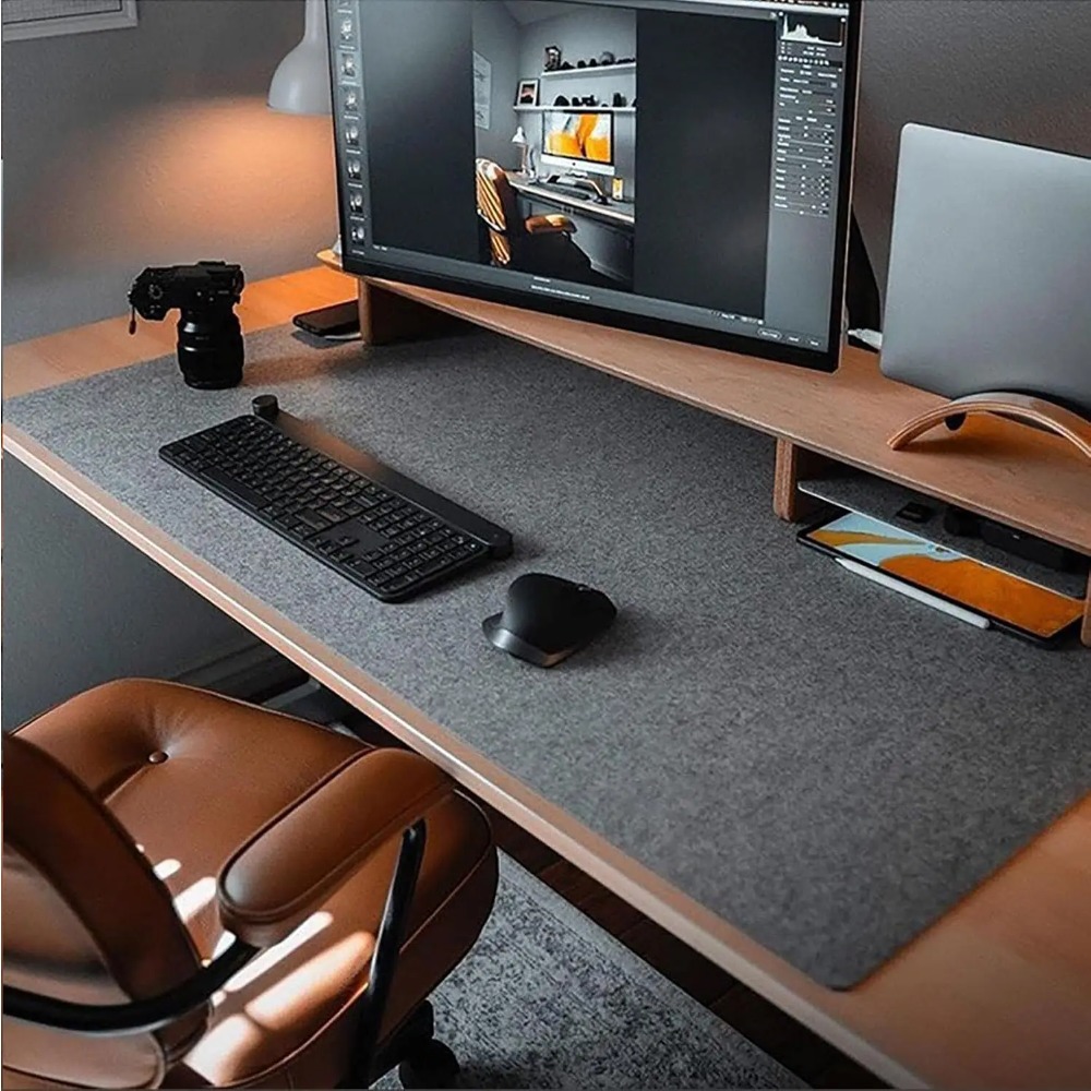 سجادة كمبيوتر مكتبية من اللباد - مراجعة Desk Setup Rug وسعره