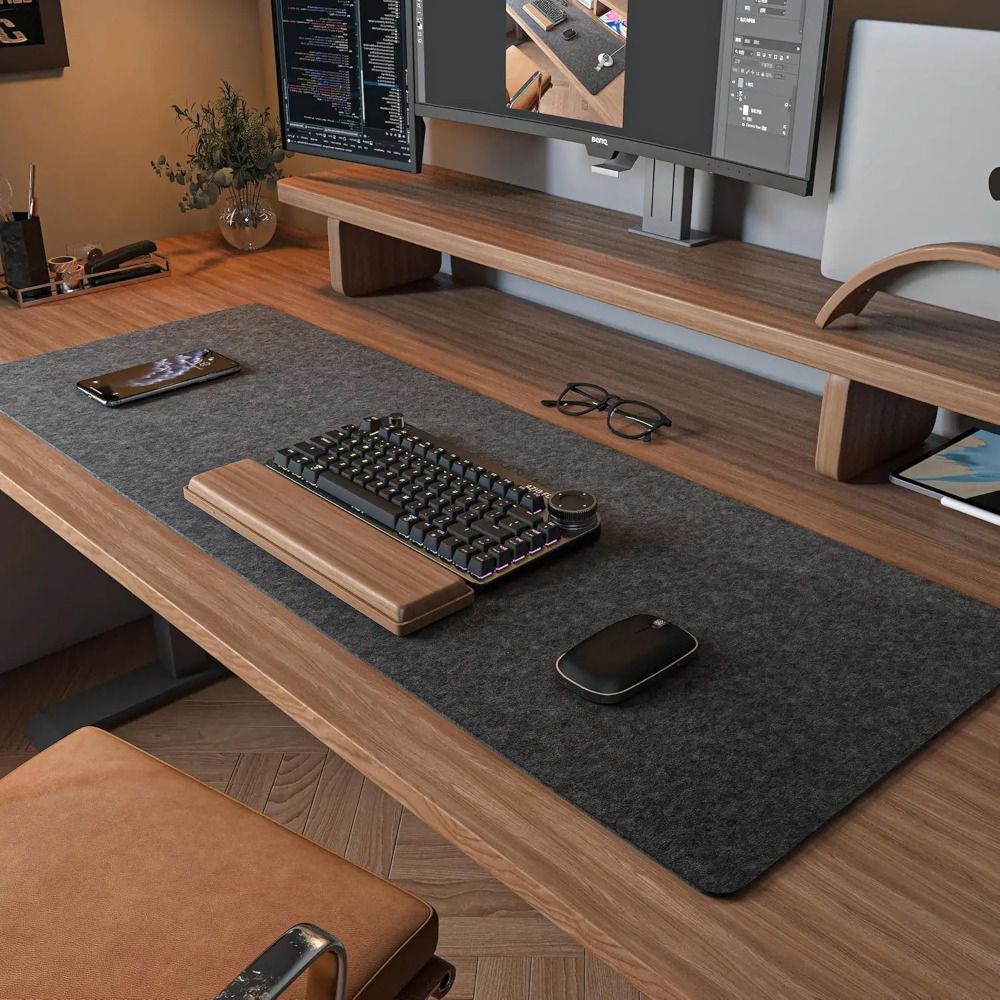 سجادة كمبيوتر مكتبية من اللباد - مراجعة Desk Setup Rug وسعره