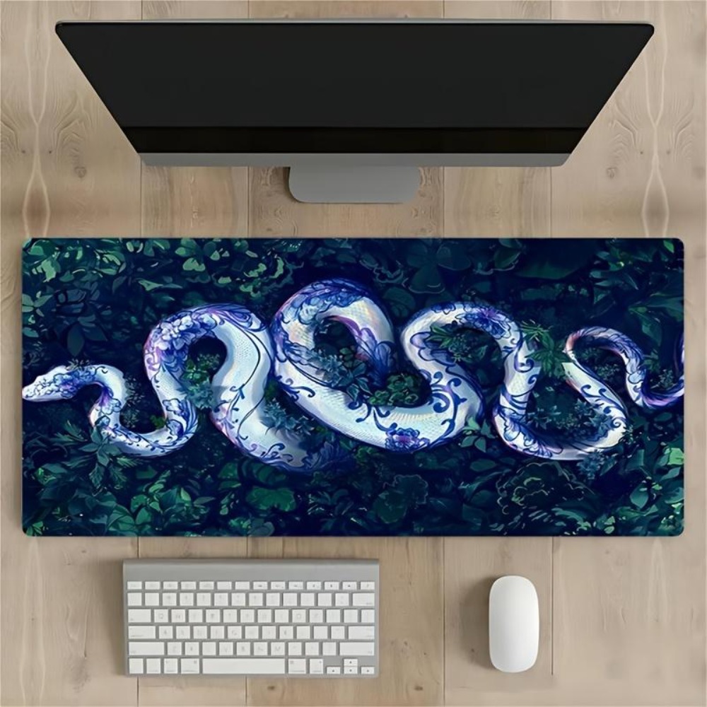 سجادة ماوس أنمي بيضاء بتصميم ج - مراجعة Jungle Desk Setup وسعره