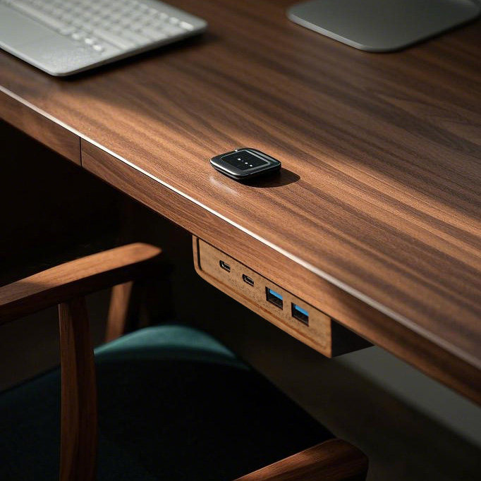 موزع USB 3.2 مع حامل ذاتي اللص - مراجعة Monitor Riser Wood وسعره