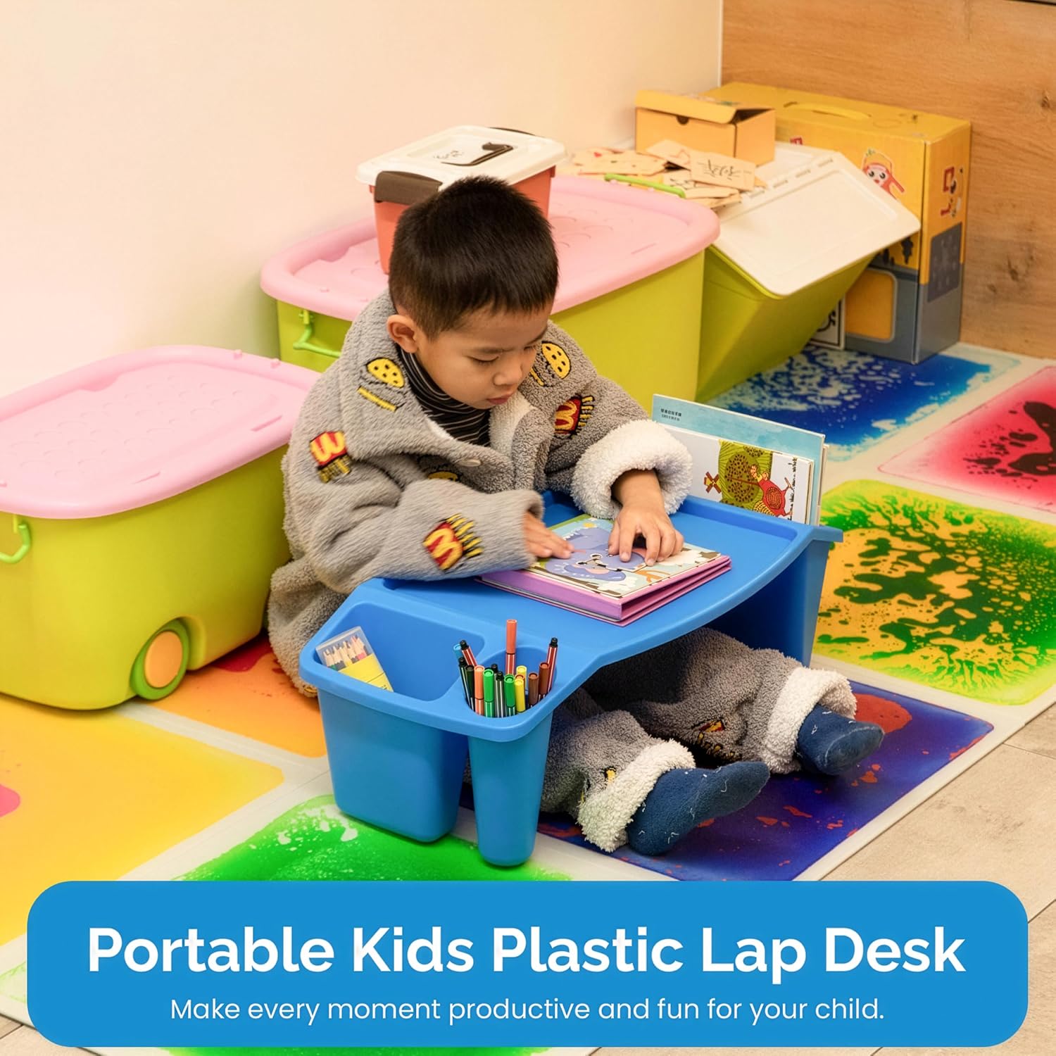 مجموعة من 3 طاولات محمولة للعم - مراجعة Desk Setup Art وسعره