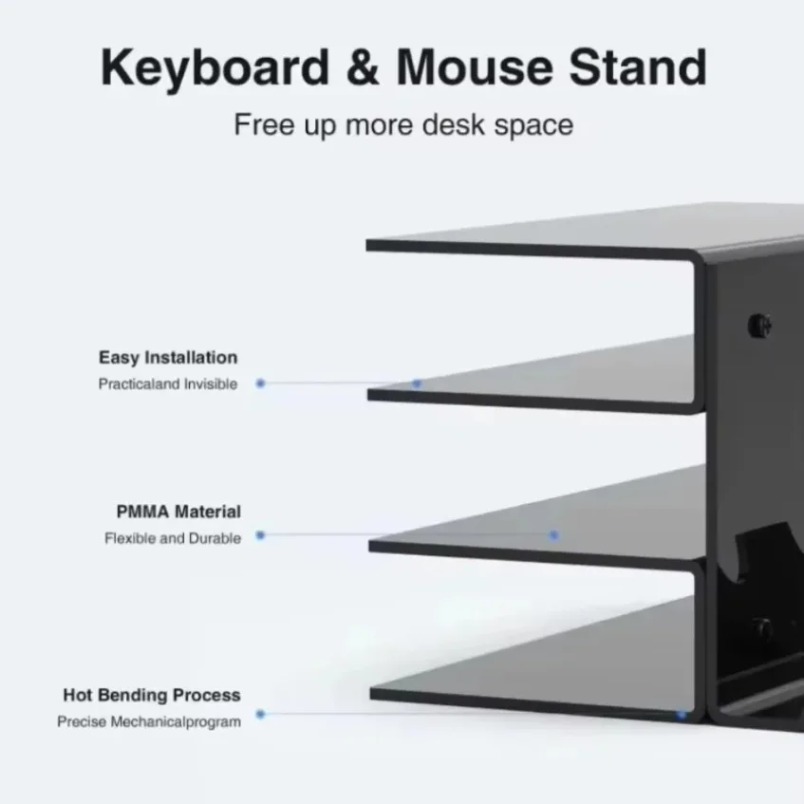 حامل لوحة مفاتيح ثلاثي الطبقات - مراجعة Gaming Setup Desk وسعره