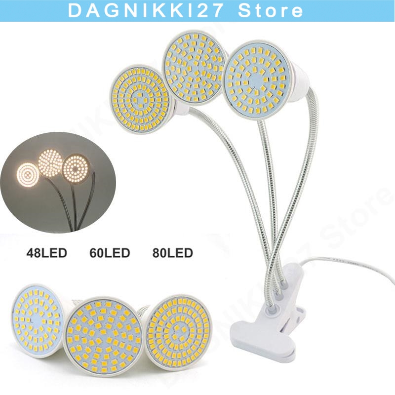 80LED 3 رئيس الطيف الكامل ضوء  - مراجعة Desk Setup Plant وسعره