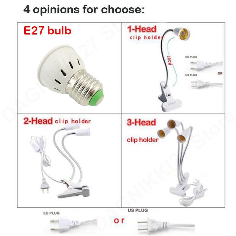 80LED 3 رئيس الطيف الكامل ضوء  - مراجعة Desk Setup Plant وسعره