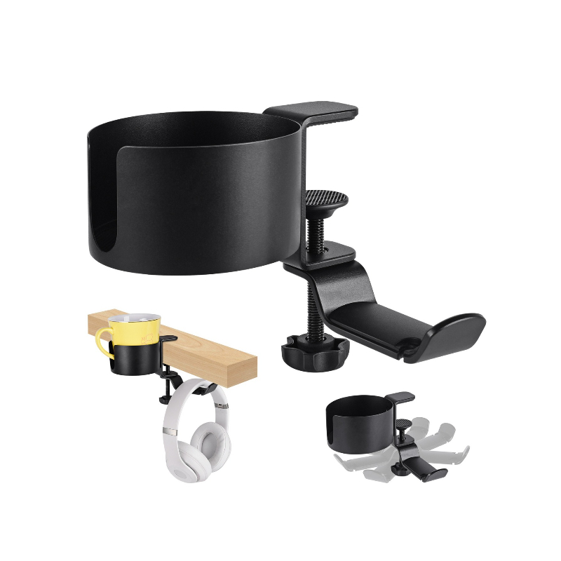 360 °   حامل سماعات رأس دوار ل - مراجعة Gaming Setup Desk وسعره