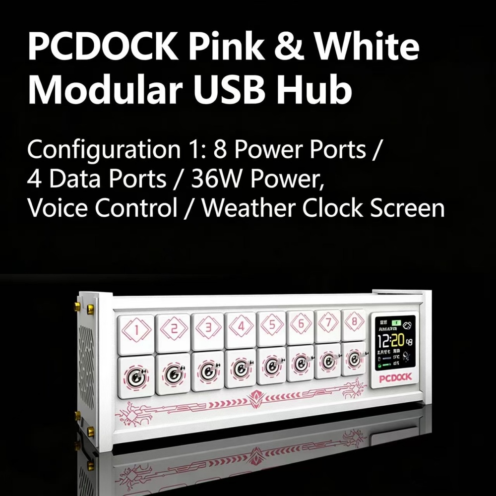 شريط طاقة USB مكتبي من PCDOCK  - مراجعة Desk Setup With Laptop وسعره