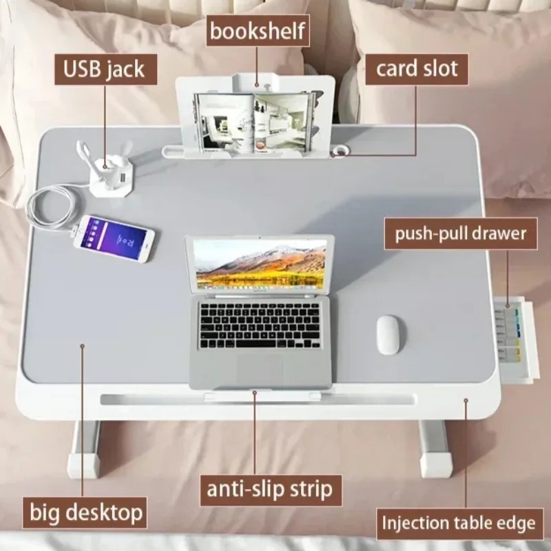 Laptop Bed Tray Table Adjustab - مراجعة Desk Setup Ideas وسعره