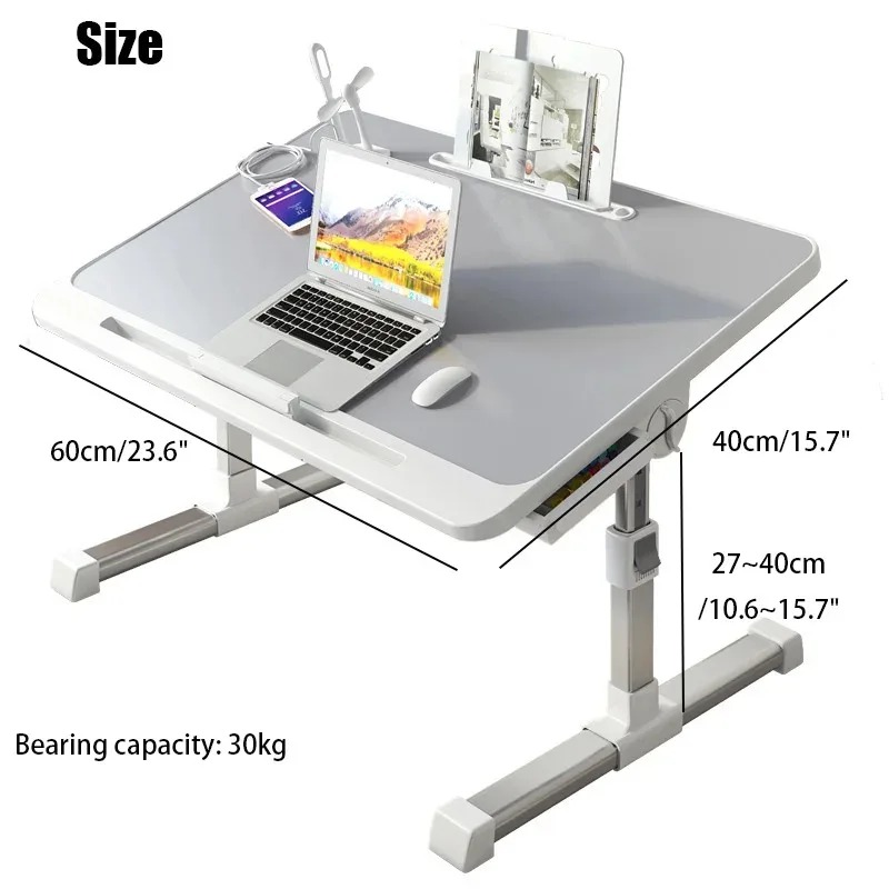 Laptop Bed Tray Table Adjustab - مراجعة Desk Setup Ideas وسعره