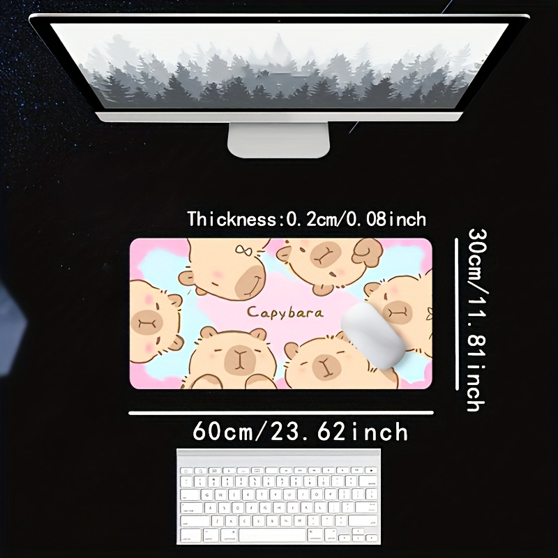 لوحة ماوس كبيرة بتصميم كرتوني  - مراجعة Desk Setup With Laptop وسعره