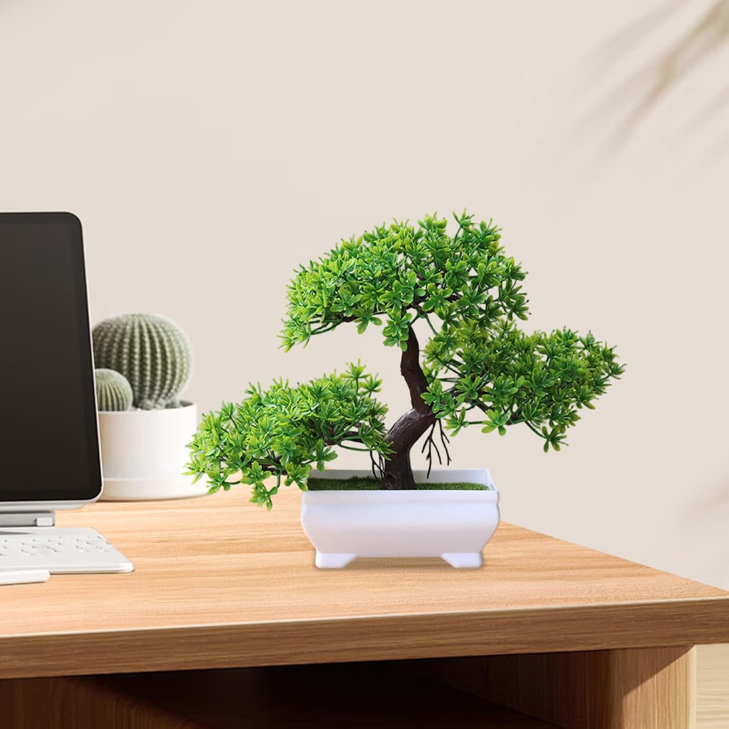 1/2 قطعة شجرة بونساي اصطناعية، - مراجعة Desk Setup Plant وسعره