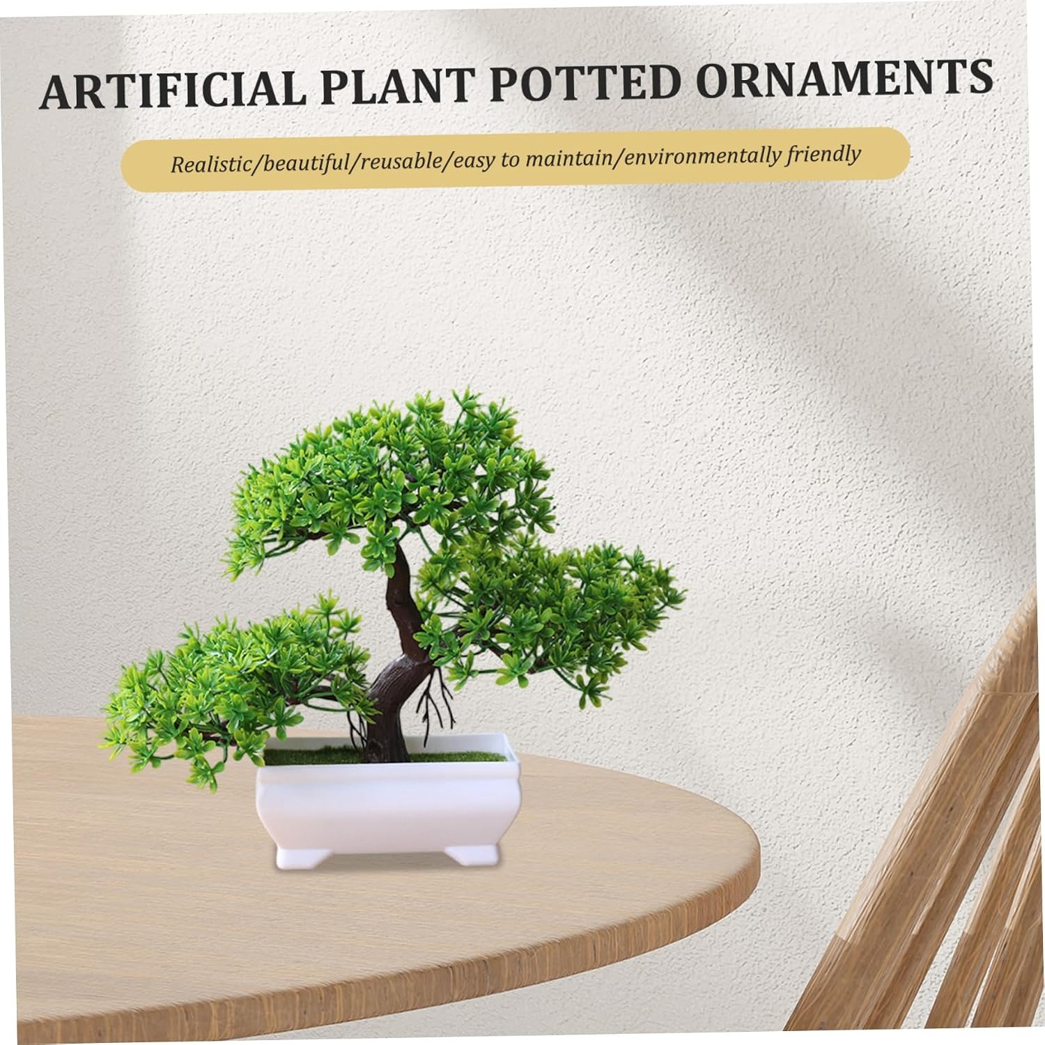 1/2 قطعة شجرة بونساي اصطناعية، - مراجعة Desk Setup Plant وسعره